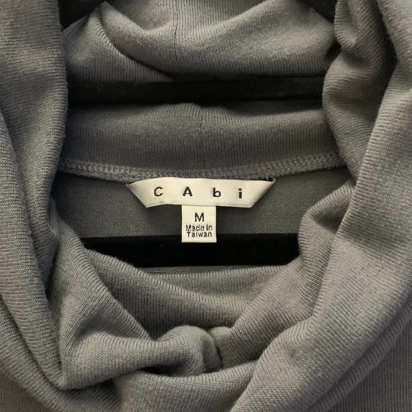 CABI Grey Cowl Neck Sweater Dress - Picture 7 of 8